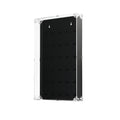 Black matte LEGO minifigure wall mounted display case