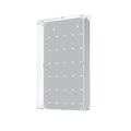 Gray LEGO minifigure wall mounted display case