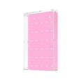 Pink Pastel LEGO minifigure wall mounted display case