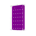 Purple Gloss LEGO minifigure wall mounted display case