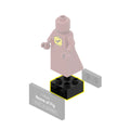 Double depth space for mounting LEGO minifigures in black