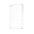 White LEGO minifigure wall mounted display case