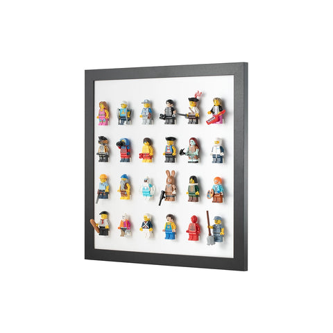 6x4 White LEGO Minifigure Wall Display