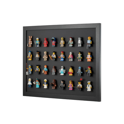 8x4 Black LEGO Minifigure Wall Display