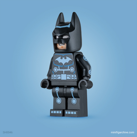 LEGO minifigure Electro-Suit Batman sh0046 at an angle