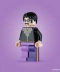 LEGO minifigure John Lennon from the Beetles angled - idea025