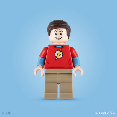LEGO minifigure Sheldon Cooper from the Big Bang Theory - idea025