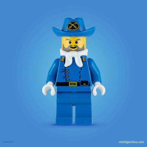 LEGO minifigure cavalry colonel western theme ww003