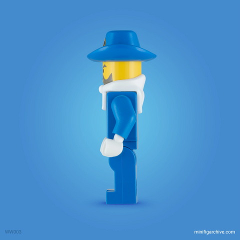 LEGO minifigure cavalry colonel western theme ww003 side view