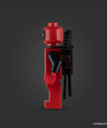 LEGO minifigure Deadpool sh0032 side view
