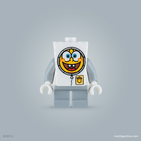 LEGO minifigure astronaut Spongebob bob014