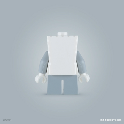 LEGO minifigure astronaut Spongebob bob014 back side