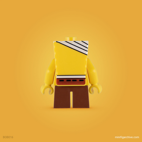 LEGO Spongebob minifigure bob016 back side