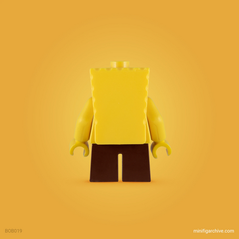 LEGO Minifigure Spongebob Squarepants bob019 back side