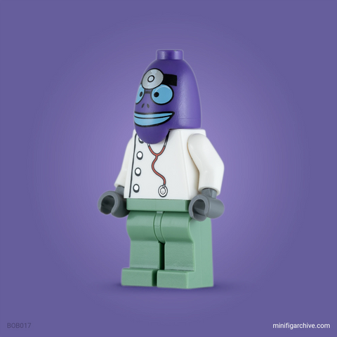 LEGO Minifigure Emergency Room Doctor bob017 at an angle
