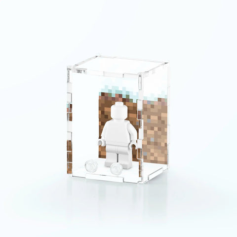 Pixel Snow Display Case for LEGO Minifigures