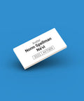White ID tag for LEGO Norm Spellman Na'vi avt009