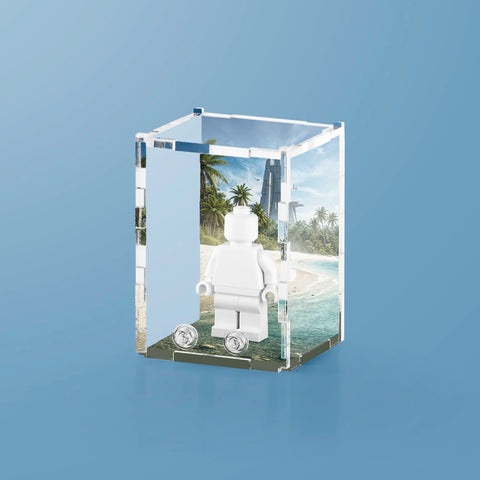 Beach Planet Display Case for LEGO Minifigures