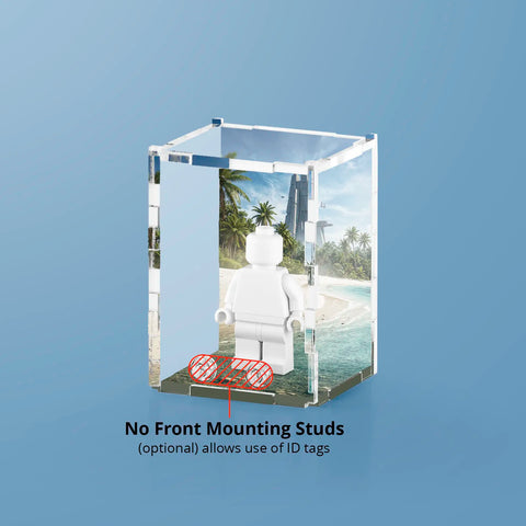 Beach Planet Display Case for LEGO Minifigures