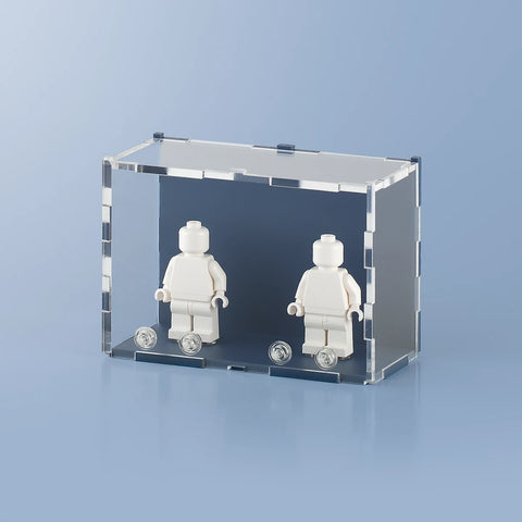 Blue Matte LEGO Minifigure Display Case