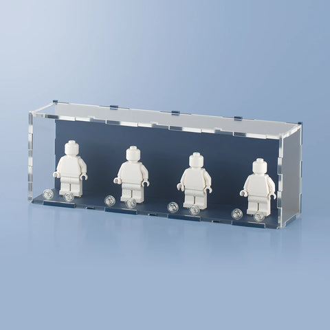 Blue Matte LEGO Minifigure Display Case