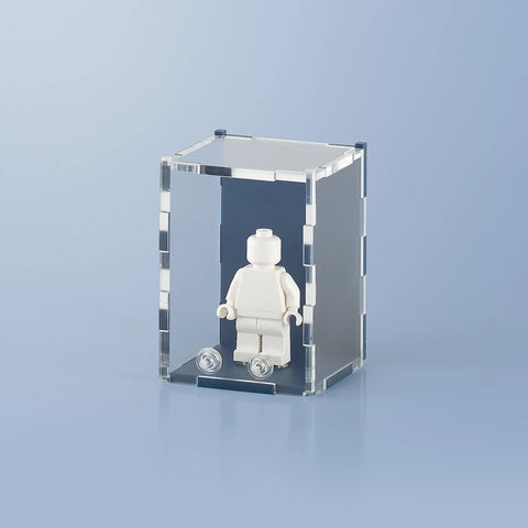 Blue Matte LEGO Minifigure Display Case