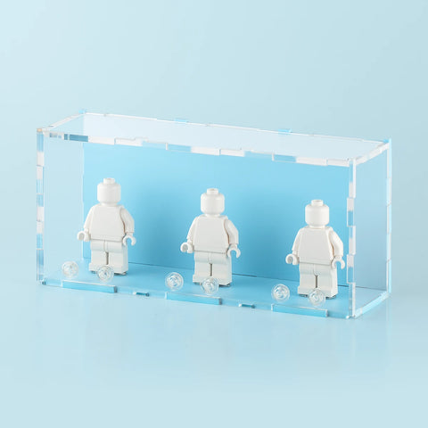 Blue Pastel LEGO Minifigure Display Case