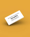 White LEGO Minifigure Identification tag for Spongebob bob019