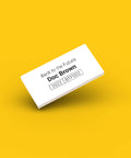 White ID tag for LEGO Doc Brown btf002