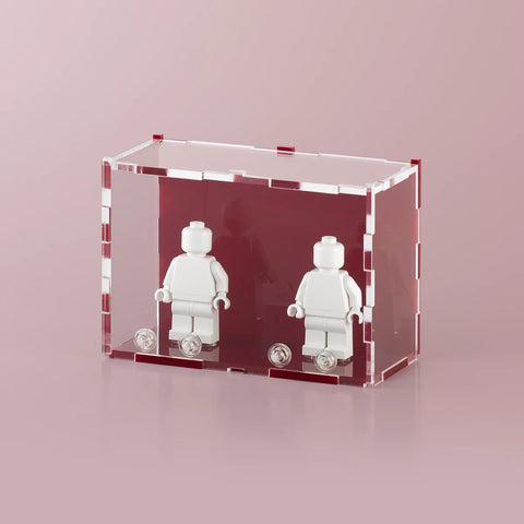 Burgundy LEGO Minifigure Display Case