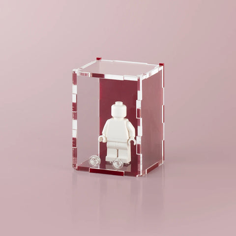 Burgundy LEGO Minifigure Display Case