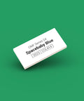 White identification tag for LEGO Blue Spacebaby minifigure col414
