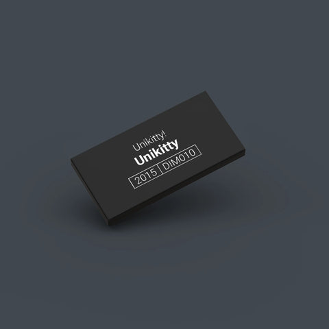 Black LEGO Minifigure Identification tag for Unikitty dim010