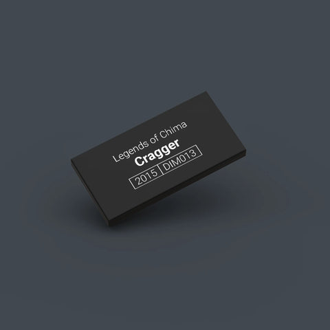 Black LEGO Minifigure Identification tag for Cragger dim013
