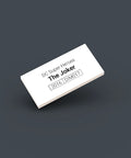 White LEGO Minifigure Identification tag for The Joker dim017