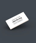 White LEGO Minifigure Identification tag for Jake the Dog dim026