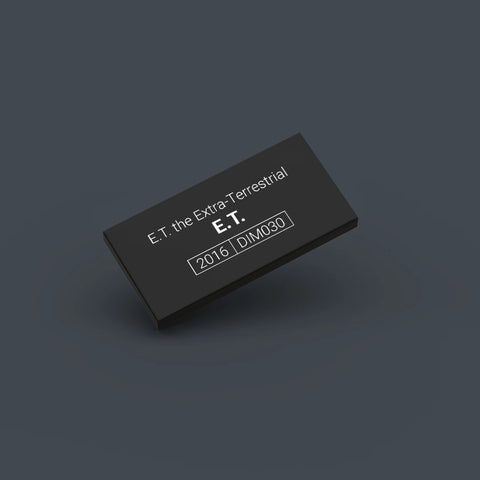 Black LEGO Minifigure Identification tag for E.T. dim030