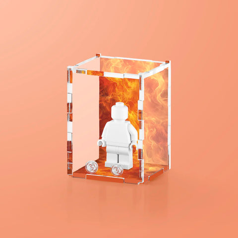 Elemental Fire Display Case for LEGO Minifigures