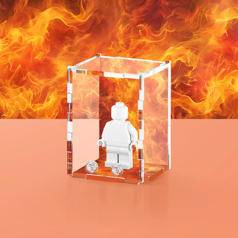 Elemental Fire Display Case for LEGO Minifigures
