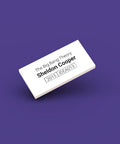 White LEGO Minifigure ID tag for Sheldon Cooper idea013
