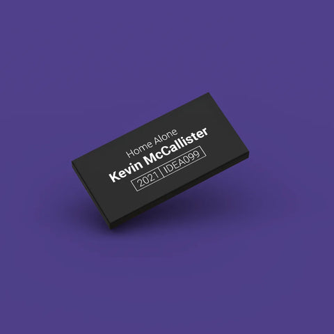 Black LEGO Minifigure Identification tag for Kevin McCallister idea099
