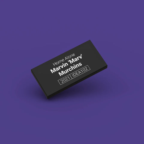 Black LEGO Minifigure Identification tag for Marvin Marv Murchins idea102