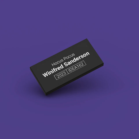 Black LEGO Minifigure Identification tag for Winifred Sanderson idea162