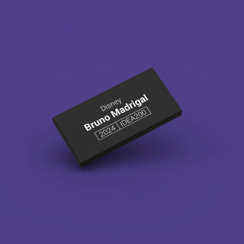 Black LEGO Minifigure Identification tag for Bruno Madrigal idea200