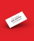 White ID tag for LEGO Jack Jack Parr incr003