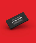Black ID tag for LEGO Mr. Incredible incr005