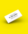 White ID tag for LEGO Dr. Ellie Sattler jw110