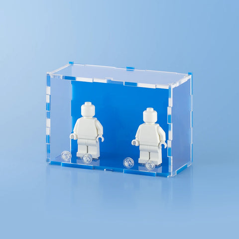 Light Blue LEGO Minifigure Display Case