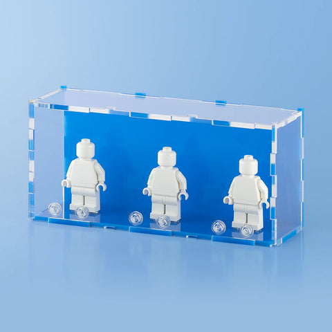 Light Blue LEGO Minifigure Display Case