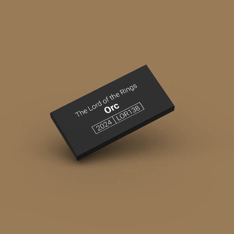 Black ID tag for LEGO minifigure Orc lor138